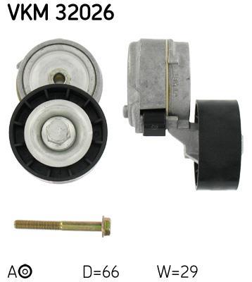 Rolo tensor da correia trapezoidal estriada SKF ref. VKM 32026